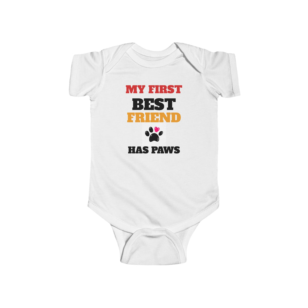 Baby Bodysuit-My First Best Friend Has Paws- Night Guardians