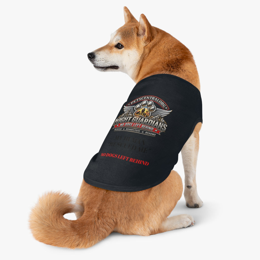 Night Guardians-Pet Tank Top — My Human Rescued Me “No Dogs Left Behind”